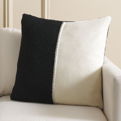 Parker Wool Blend Throw Square Pillow Cover & Insert