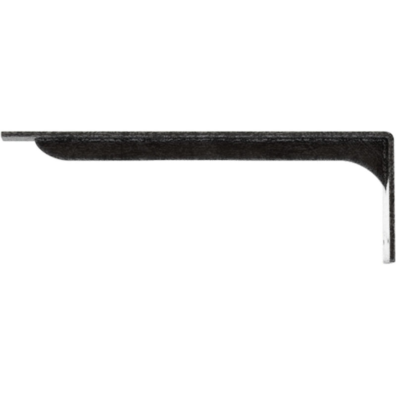 Support en acier Embrey, Étain antique, H 6,5 po x l 2 po x P 18 po
