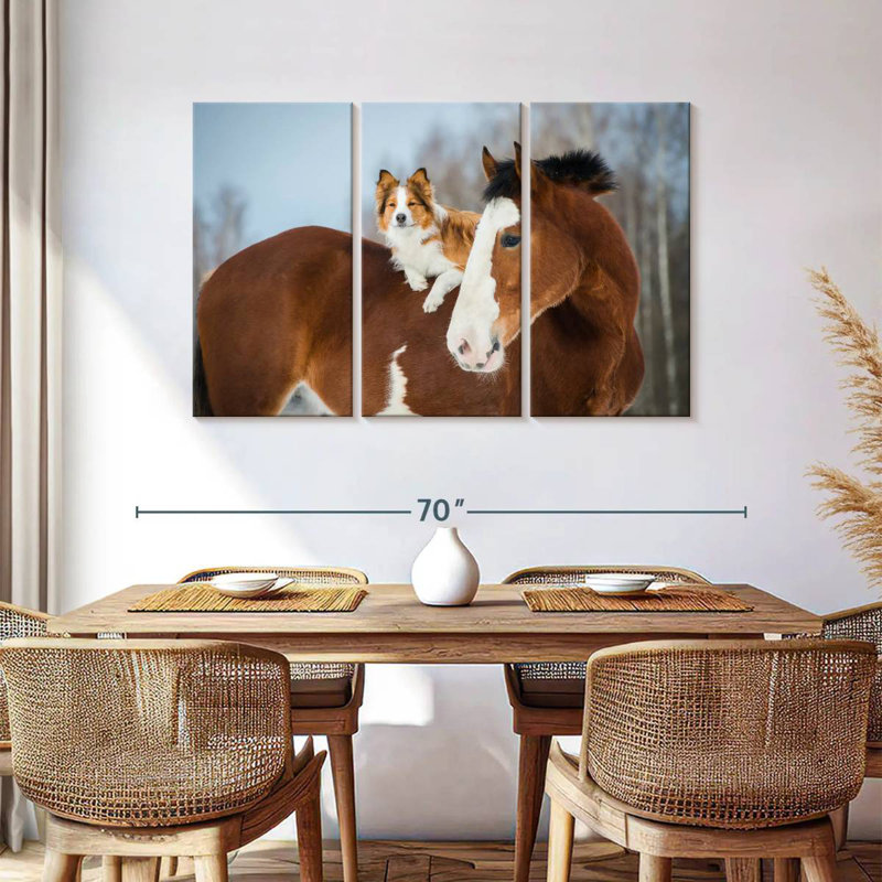 Collie On Horse, 36" H x 57" W