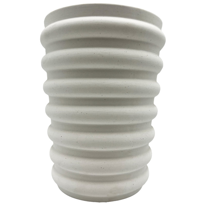Singita Handmade Ceramic / Porcelain Table Vase, 9" H x 7" W x 7" D
