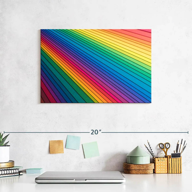 Hiltrud Rainbow Paper Stack, 8" H x 12" W