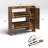 Freestanding Shoe Storage Cabinet With 2 Flip Drawers And Metal Legs, Ideal For Entryway And Narrow Spaces