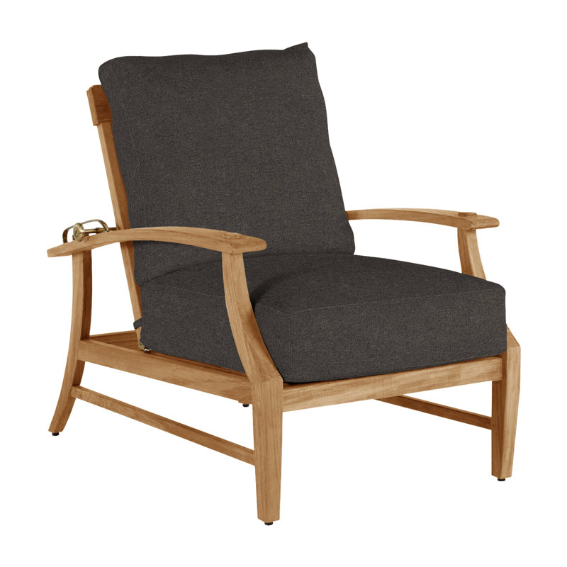 Fauteuil inclinable extérieur Croquet, Welt, Fossile de Vérone, Teck naturel