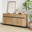 Modern 72" Sideboard With Metal Base And Adjustable Shelves, Multifunctional Buffet Cabinet With Storage And Open Shelves For Dining Room Or Kitchen-1498673714-1498877562