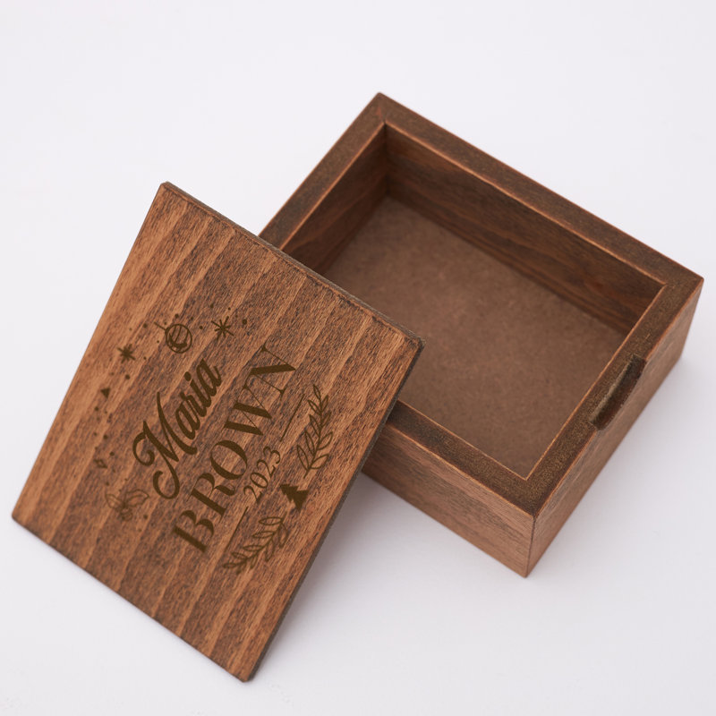 Brown Wood Matte Shadow Box Picture Frame, Yes
