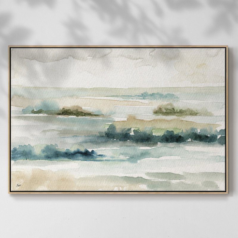 «Pastel Panorama», reproduction sur toile, Bois naturel, H 25 po x l 37 po x P 2 po
