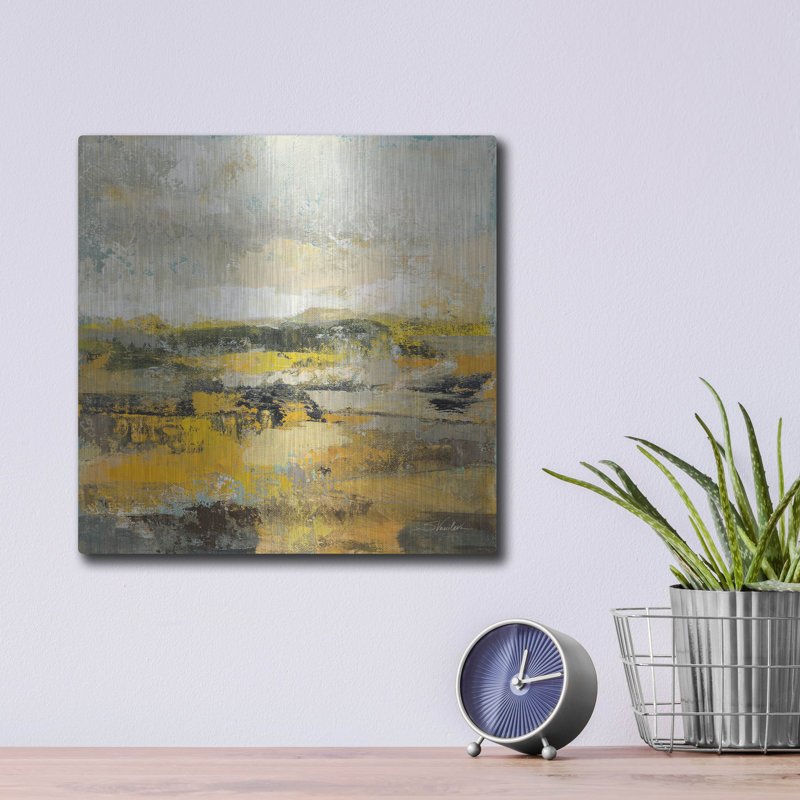  «Avant le printemps 1» par Silvia Vassileva, art mural en métal, 12 po x 12 po, H 12 po x l 12 po
