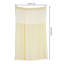 Panneau de rideau semi-transparent en polyester Tyshiana