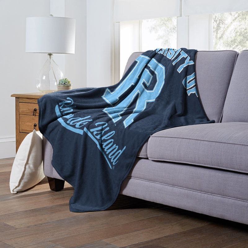 NCAA Silk Touch Throw Blanket, Ultra-Soft College Sports Fan Accent, 50 x 60 Inches, Rhode Island