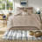 Embroidered Polyester Bedding Set, Cal King, Rustic Bedroom Elegance