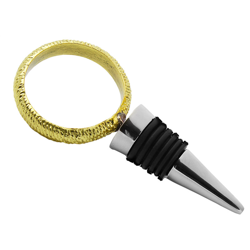 Gwinnett Gold Stainless Steel Bottle Stopper