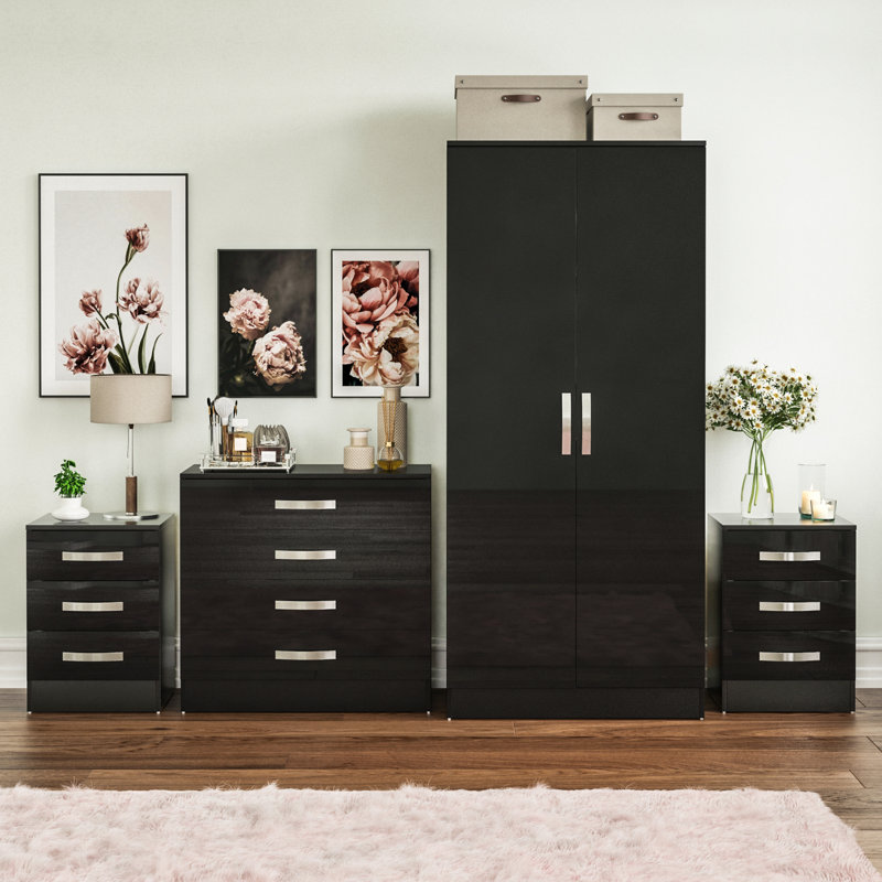Arkadij Piece Bedroom Set, Black