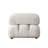 Paloma Armless Chair In Light Cream Velvet