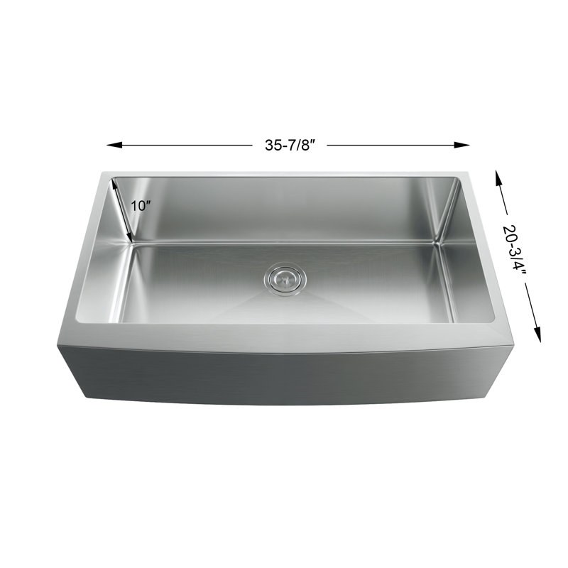 Évier de cuisine en acier inoxydable de calibre 16 de profondeur 16 "avec crépine à grille 16 po Dowell