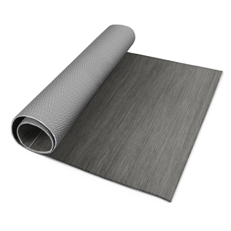 Tapis d'intérieur et extérieur gris uni, Rectangle 9 pi x 12 pi