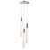 Senn 3 - Light Polished Chrome LED Cluster Pendant