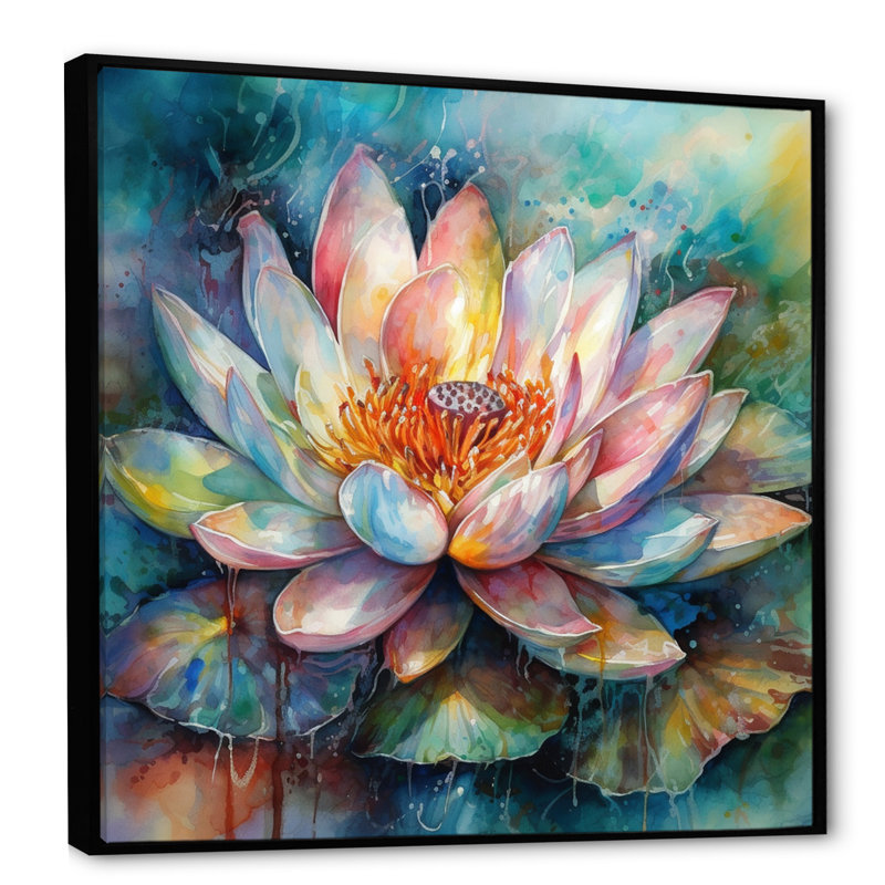 Impression sur toile, H 16 po x l 16 po x P 1 po, Cadre flottant noir