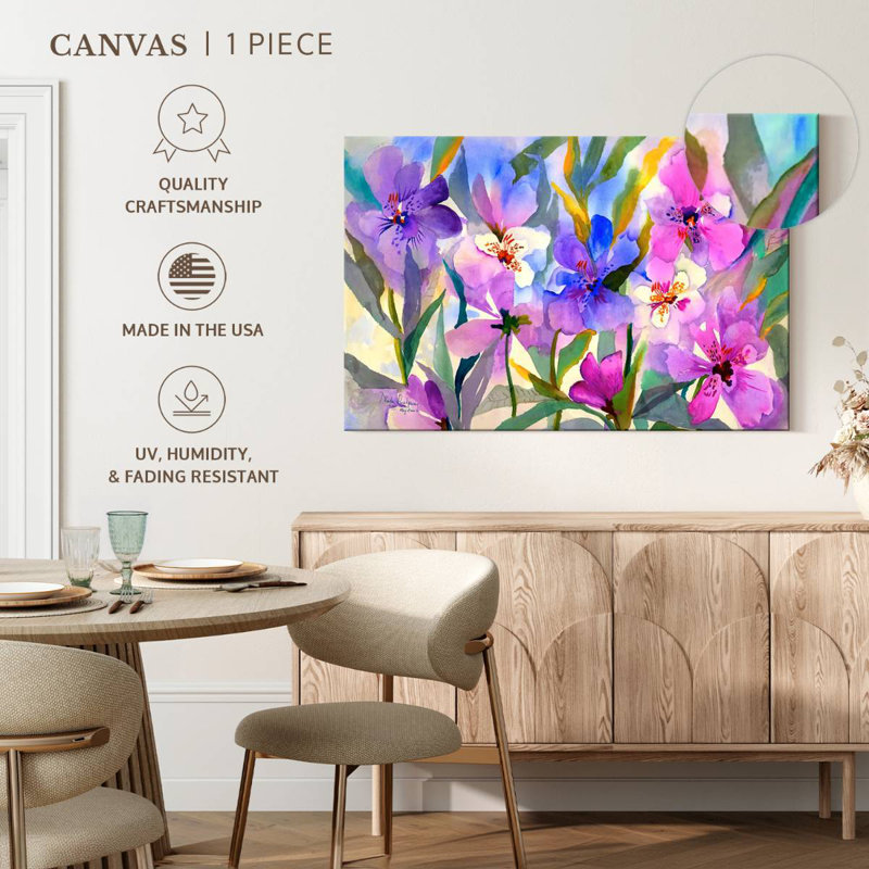 Harnek Iris Fields, 34" H x 51" W