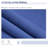 13' X 8' Retractable Balcony Awning - Dark Blue. & Water-. Manual Crank. Aluminum Frame. Deck, Yard Compatible. Multi-Surface Attachment. Adjustable Sun Protection. Heat Reducing. Versatile