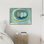 «Blue Nest I» par Lindsey Newman, reproduction d'art sur toile encadrée