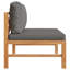 Chaise de patio en teck avec coussins-1840804830