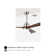 Aura sophisticated 52 In.Indoor Ceiling Fan With LED Light Bulbs And Remote Control