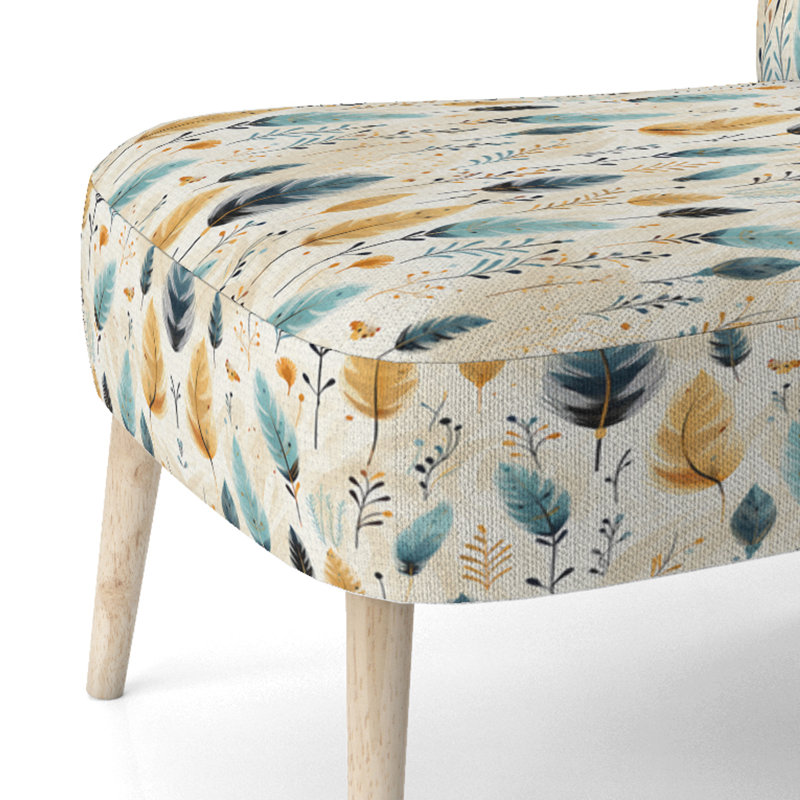 Chaise d'appoint rembourrée beige Minimalisme