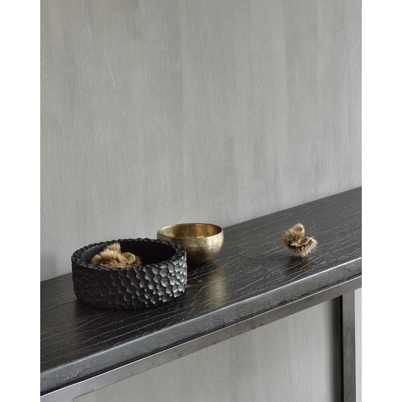 Round Handmade Solid Wood Decorative Bowl Set