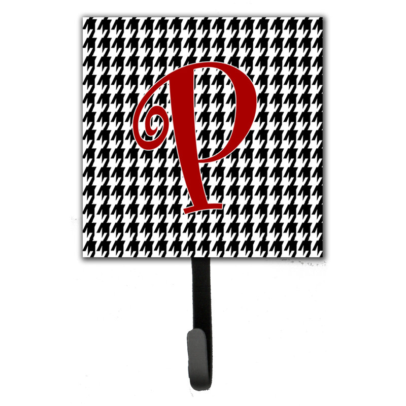 Crochet mural houndstooth monogramme, P