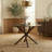 Roundhill Furniture Rosalina Round Dining Table, Walnut Finish