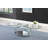 Charece Contemporary Motion Glass Top Cocktail Table w/ Steel Base