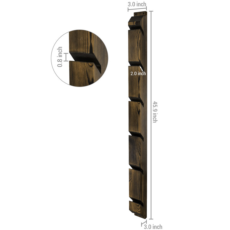 Solid Wood Wall Mounted Multi-Use Ski/Snowboard Rack