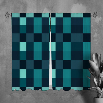 Paire de rideaux obscurcissant en polyester Maycey