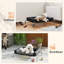 Lit surélevé pour chien, lit pour chien surélevé portatif avec filet respirant