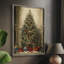 «Christmas Holiday Art», reproduction encadrée en bois massif-1055012772