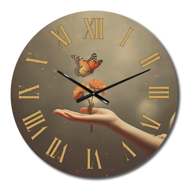 Horloge murale «Blossoming Butterfly Blessing», Moyenne
