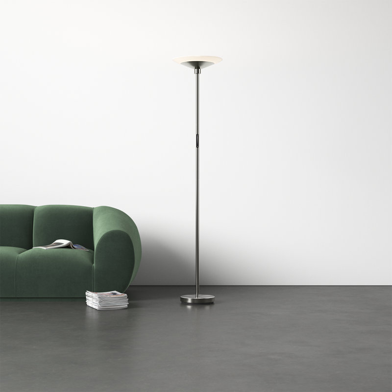 Kothari 70.5'' Brushed Steel LED Torchiere Floor Lamp