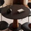 Table de salle à manger noire en pierre frittée-219772688