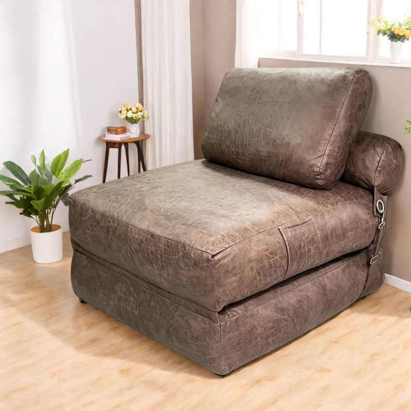 Canapé-lit pliable 3 en 1 à compression, tissu technique 86 cm, salon portatif moderne