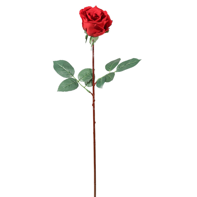 2 pièces 27 po Real Rose rouge - fleurs artificielles 4 po