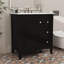 Meuble-lavabo de rangement moderne 30 po avec lavabo et tiroirs à extension-1579797468