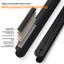 Cabinet Handles 4 Pack Matte Black Drawer Handles 4.72" Length Slim Waist Alumium Pulls-125225387-125225388