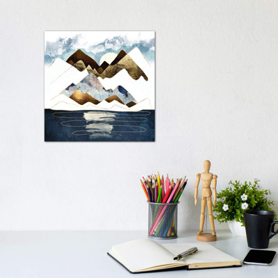 Minimal Abstract Mountains - Wrapped Canvas Print