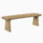 Solid Pine Wood Dining Bench, Spacious Seating for Family Use