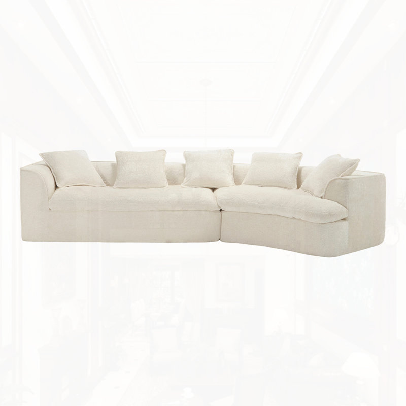 Canapé surdimensionné 3 places Boucle Canapé, Beige
