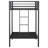 Alevera Metal Twin Over Twin Bunk Bed with Ladder Black-1055851585-1055851591