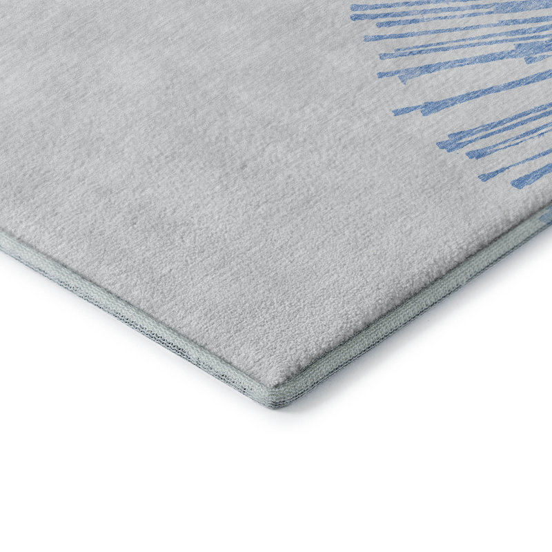 Premium Machine Washable Cerrito Denim Rug, Rectangle 8' x 10'