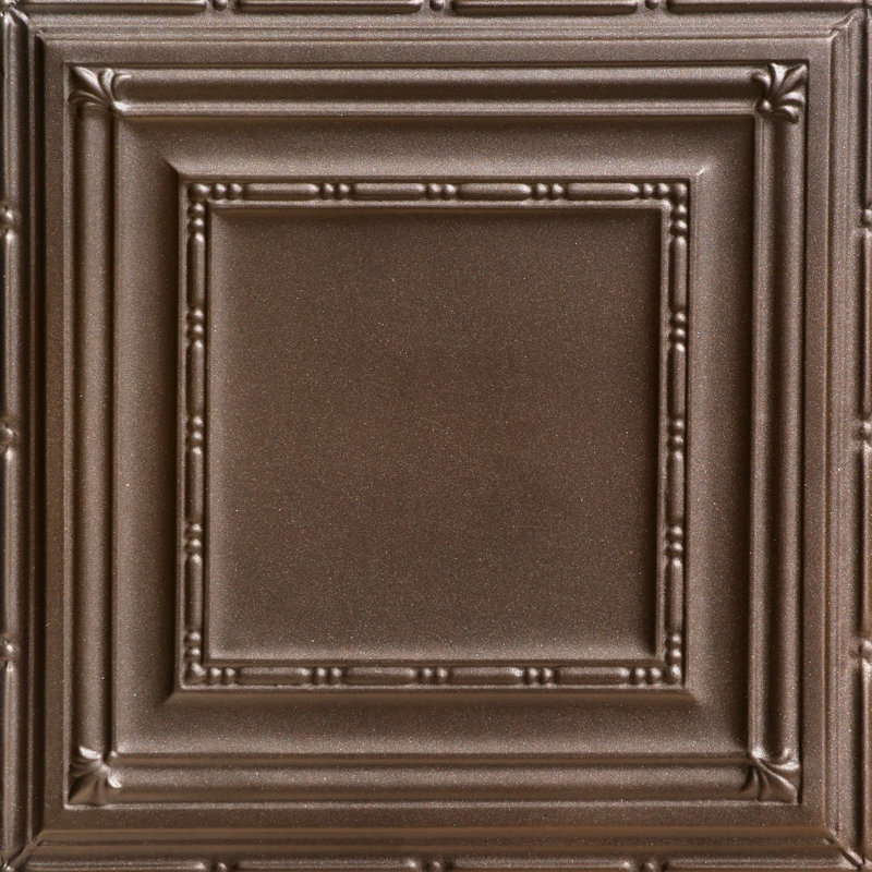 Carreau de plafond en fer-blanc clouté 2 pi x 2 pi Eyelet, Bronze