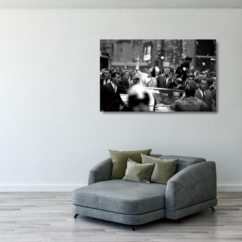Jacqueline et John Kennedy, New York, 1960, H 25 po x l 40 po