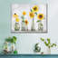 Tournesols dans un vase sur toile-1766839296